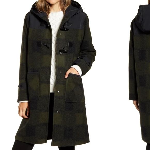 Pendleton Black and Green Plaid Women's Coat
